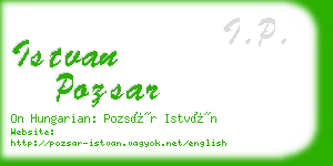 istvan pozsar business card